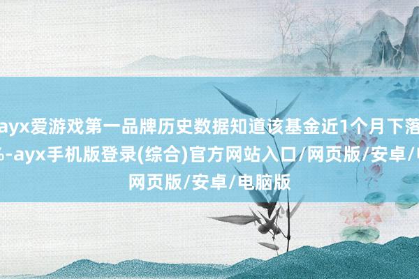 ayx爱游戏第一品牌历史数据知道该基金近1个月下落2.63%-ayx手机版登录(综合)官方网站入口/网页版/安卓/电脑版