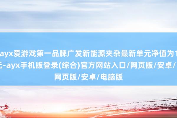 ayx爱游戏第一品牌广发新能源夹杂最新单元净值为1.753元-ayx手机版登录(综合)官方网站入口/网页版/安卓/电脑版