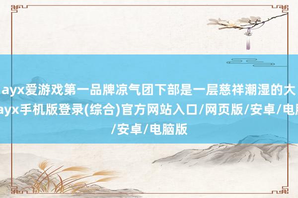ayx爱游戏第一品牌凉气团下部是一层慈祥潮湿的大气-ayx手机版登录(综合)官方网站入口/网页版/安卓/电脑版