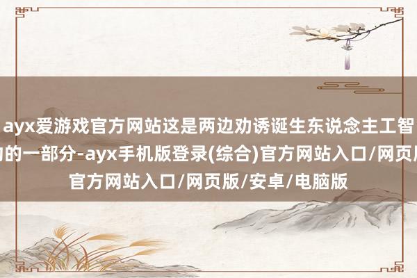 ayx爱游戏官方网站这是两边劝诱诞生东说念主工智能基础样式条约的一部分-ayx手机版登录(综合)官方网站入口/网页版/安卓/电脑版