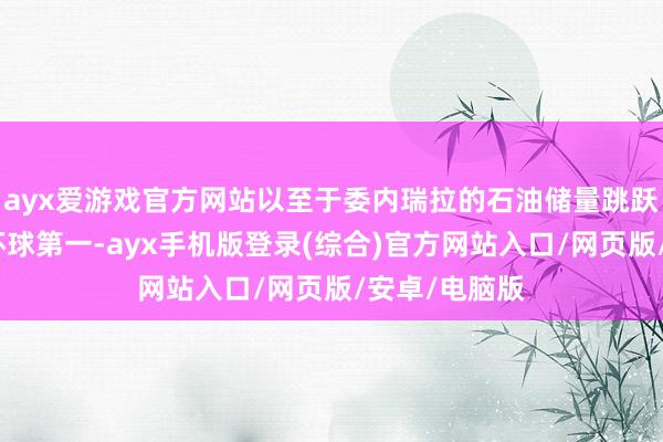 ayx爱游戏官方网站以至于委内瑞拉的石油储量跳跃沙特拉伯居环球第一-ayx手机版登录(综合)官方网站入口/网页版/安卓/电脑版